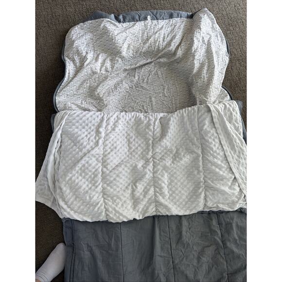 Beddy’s Twin Modern Gray Minky Zipper Bedding Set Comforter Dorm RV CLEAN - Picture 7 of 9